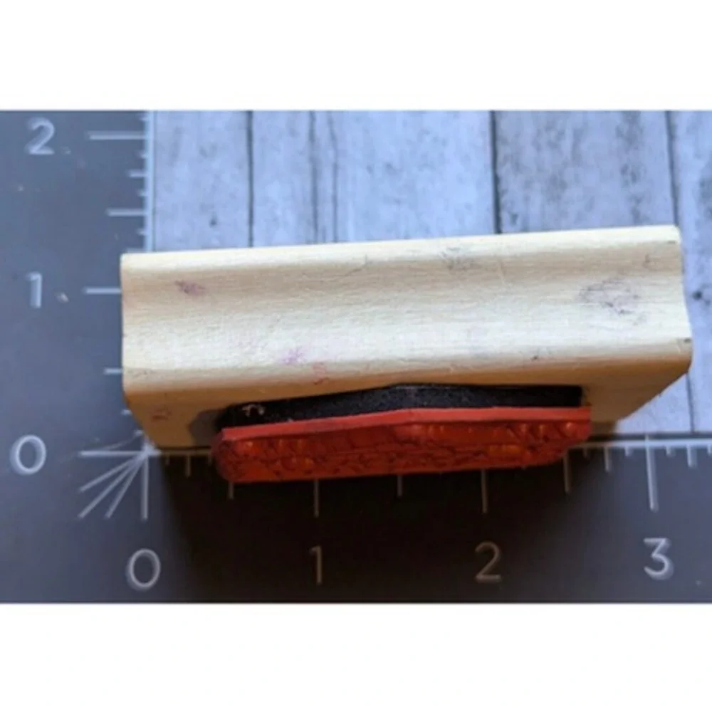 DJ Inkers Gone Campin' Sign Outdoors Sport H20 Rubber Stamp Wood #H98